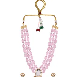 Silvermerc Designs Gold-Plated Kundan Studded Jewellery Set image 3