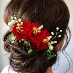 Hair Flare Artificial Flower Comb Pin image 2