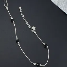 PRIVIU Silver-Plated Beaded Artificial Beads Anklet-picture-28