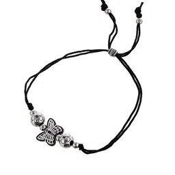 Silvermerc Designs Silver-Plated Artificial Beads Beaded Anklet image 3