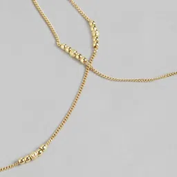 Zavya Set of 2 Sterling Silver Gold-Plated Anklet image 5