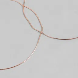 Zavya Set of 2 Rose Gold-Plated 925 Sterling Silver Anklets image 3