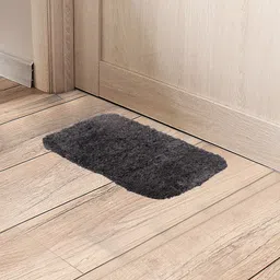 Black gold Dark Grey Self-Design Anti-Skid Cotton Bathroom Doormat-picture-19