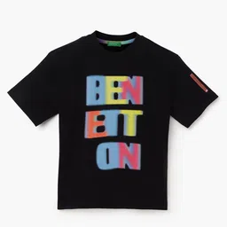 United Colors of Benetton Boys Typography Printed Pure Cotton T-shirt-picture-39