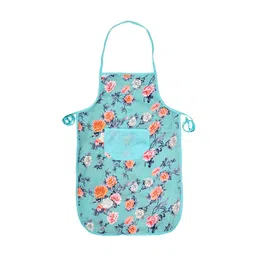 Kuber Industries Set of 3 Green Floral Printed Cotton Aprons image 5