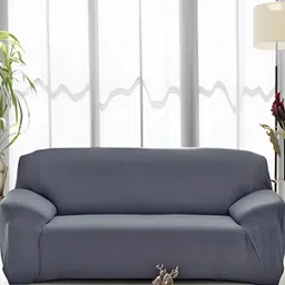 TONY STARK Grey 2 Seater Sofa Cover With Arms image 1