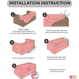 TONY STARK Grey 2 Seater Sofa Cover With Arms image 4