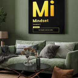 999Store Black & Yellow 1 Piece Canvas Other Wall Paintings image 2