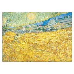 Adventures India Gold-Toned & Blue Wooden Painting Wall Art image 1