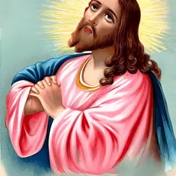 Wallpics Pink & Blue Religious Paper Wall Poster-image-17