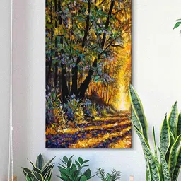 999Store Green & Yellow Abstract Painting Canvas Wall Art-image-6