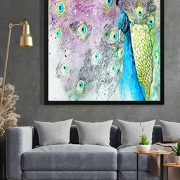 999Store Green & Blue Abstract Painting Wall Art-picture-25