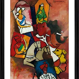 Adventures India White & Brown Wooden Painting Wall Art-picture-27