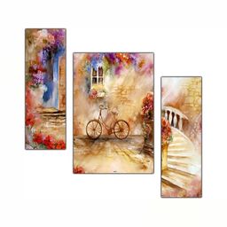 PnF Beige & Red 3 Pieces Wooden Floral and Botanical Wall Art-picture-20