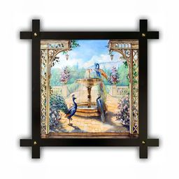PnF Green & Black Wooden Floral and Botanical Painting Wall Art-picture-16