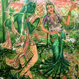 Wallpics Green & Pink Religious Wall Poster-picture-31