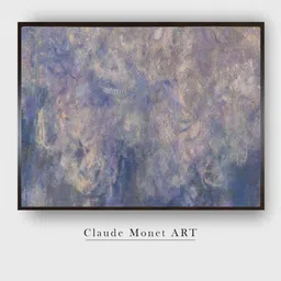 The Art House Blue & Beige Abstract Canvas Framed Painting Wall Art-picture-23
