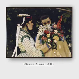 The Art House White & Green Women In The Garden Painted Framed Wall Art-picture-27