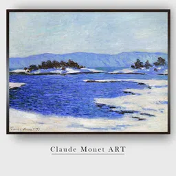 The Art House Blue & White Norway Painting Framed Wall Art-picture-26