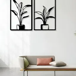 ARTROOMS Black Textured Metal Wall Hanging-image-14