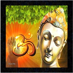 PnF Black & Green Religious Paper & Wooden Painting Wall Art-picture-39