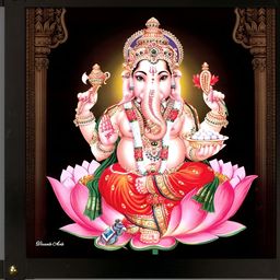 PnF Black & Red Religious Wooden Paintings Wall Art-picture-9