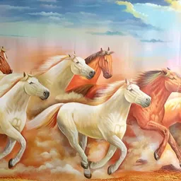 British Terminal Brown & Blue Animals Wall Paintings Printed Wall Sticker-picture-27