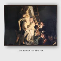 The Art House Black Descent from the Cross Painting Wall Art-image-70