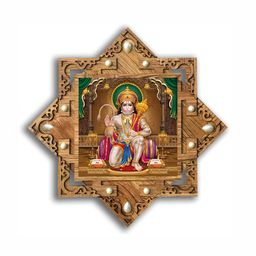 PnF Brown & Green Religious Wooden Paintings Wall Art-picture-0
