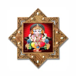 PnF Brown & Red Wooden Religious Painting Wall Art-picture-10