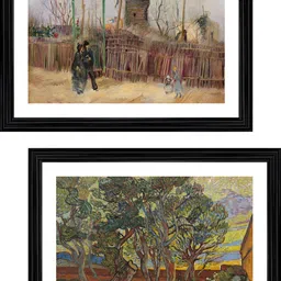 Adventures India Black & Green 2 Pieces Wooden Painting Wall Art-picture-15