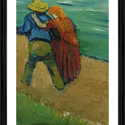 Adventures India Green & Blue Wooden Painting Wall Art-image-63