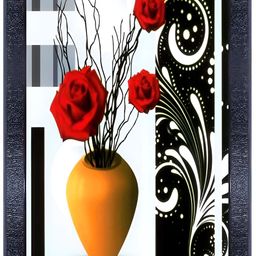 PnF Black & White Floral and Botanical Glass Painting Wall Art-picture-17