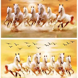 Wallpics Yellow & Orange Birds and Animals Wall Poster-image-3