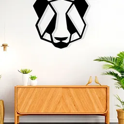 ARTROOMS Black Panda Face Metal Wall Decor-image-49
