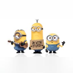 British Terminal Yellow & Blue Cartoon Characters Painting Wall Art-picture-39