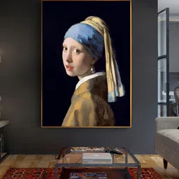 THE HANDMADE FLAIR Blue & Brown Printed Framed Wall Art-picture-40