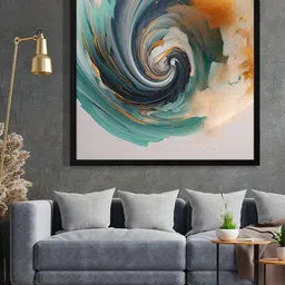 999Store Grey & Blue Painting Framed Wall Art-picture-24