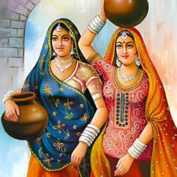 Wallpics Blue & Brown Painting Waterproof Wall Poster-picture-12