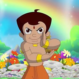 British Terminal Brown & Green Chota Bheem Wall Poster-picture-17