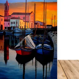 British Terminal Blue & Orange Waterproof Printed Canvas Poster-picture-33