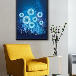 999Store Blue Halloween Nature Painting Canvas Wall Art-picture-33