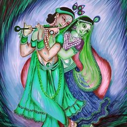 Wallpics Green & Blue Religious Wall Poster-picture-24