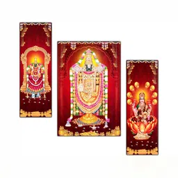 PnF Red & Yellow 3 Pieces Religious Wall Arts-picture-22