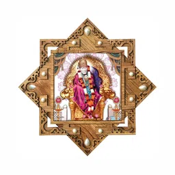 PnF Beige & White Religious Wooden Painting Wall Art-image-90