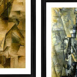 Adventures India Green & Blue  2 Pieces Abstract Wooden Wall Arts-picture-20