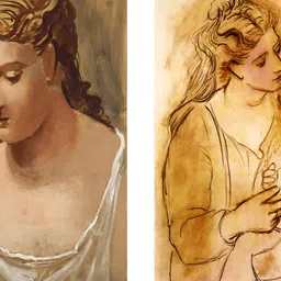 Adventures India Brown & White 2 Pieces Wooden Painting Wall Art-image-79