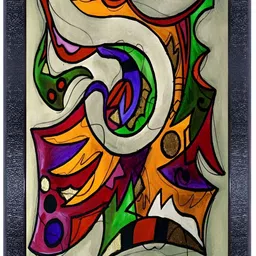 PnF Black & Grey Abstract Wooden Paintings Wall Art-image-95