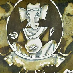 Adventures India Green & White Wooden Painting Wall Art-image-56
