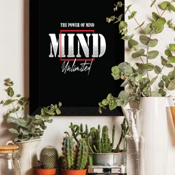 SAF Black & White Motivational Painted Framed Wall Art-image-80